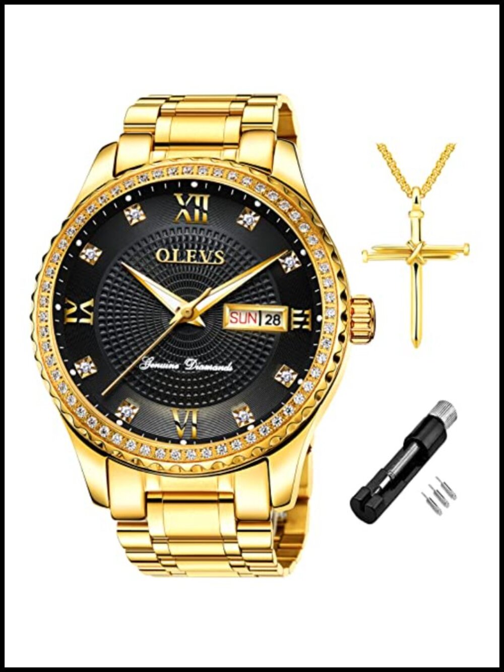 Ultra Thin 6.5mm Minimalist Dress Watch Stainless Steel Waterproof